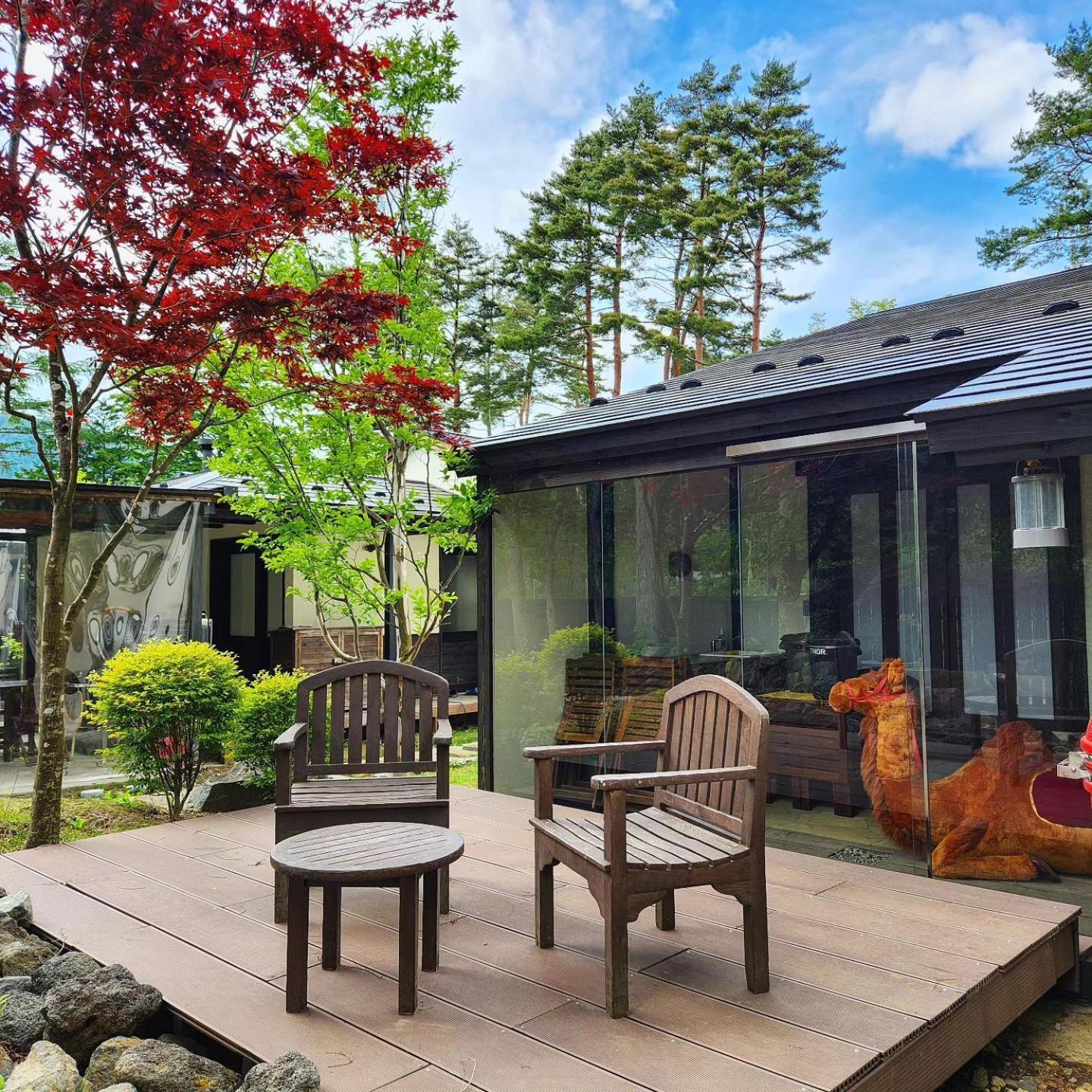 Glamping Villa Hanz Kawaguchiko 富士河口湖町 エクステリア 写真