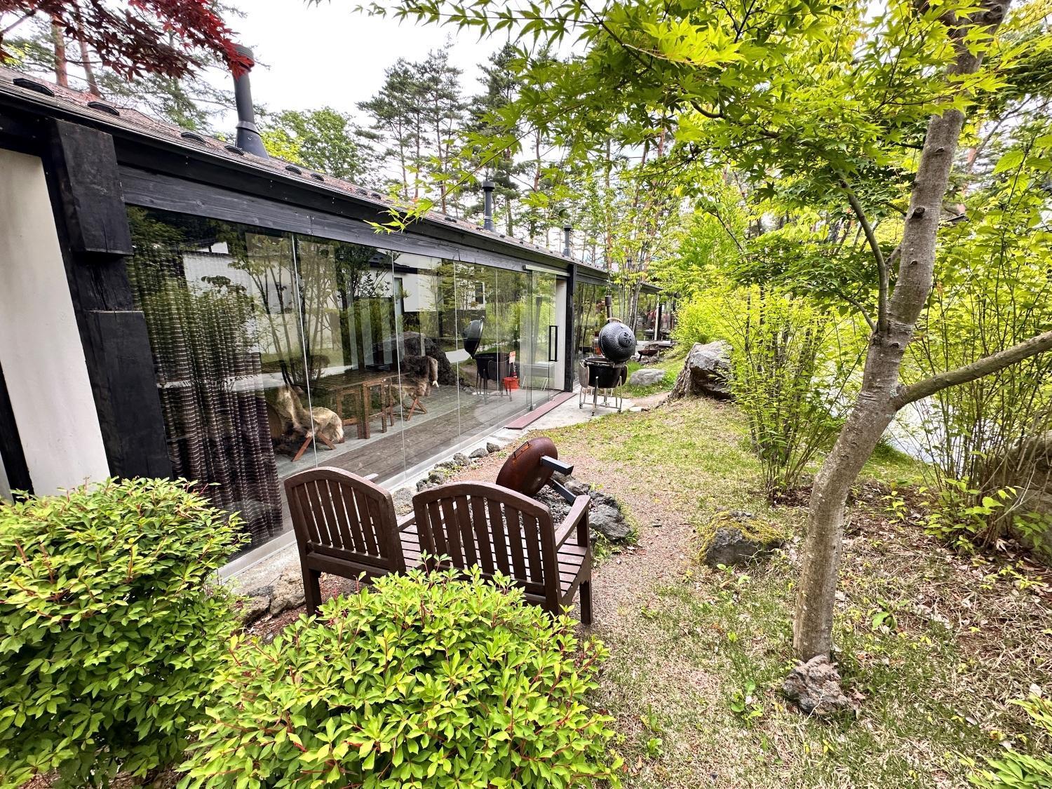 Glamping Villa Hanz Kawaguchiko 富士河口湖町 エクステリア 写真